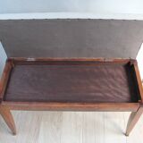 Piano bench chest wood
