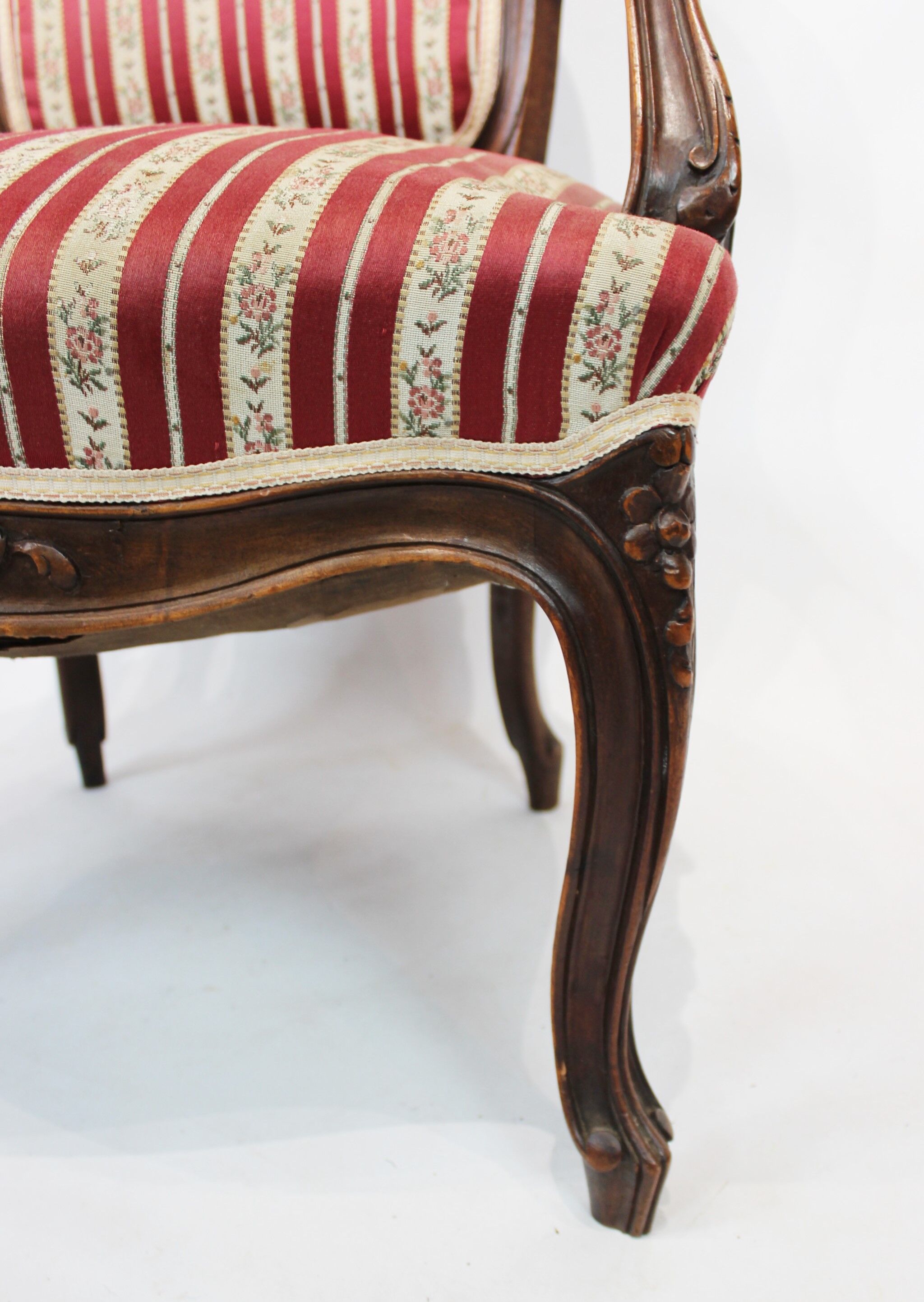 Fauteuil Rococo en bois 1890