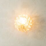 Doria Leuchten wall or ceiling lamp, Space Age, bubble glass, 1970s