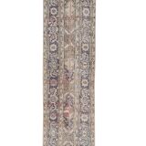 Vintage Turkish rug from Oushak, handwoven 66x730 cm