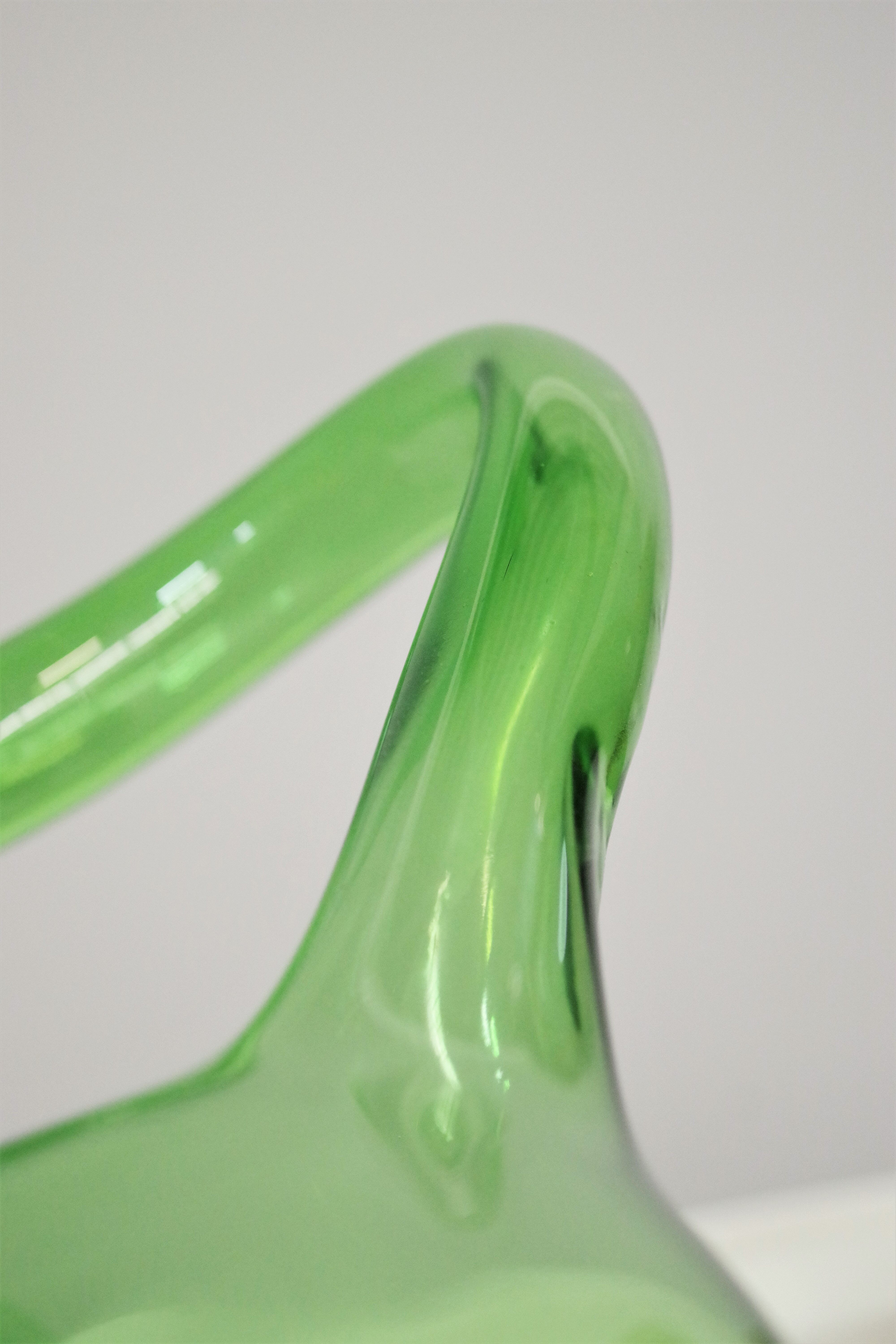 Pair of vintage glass decanters, 1950