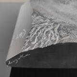 Black marble sculpture