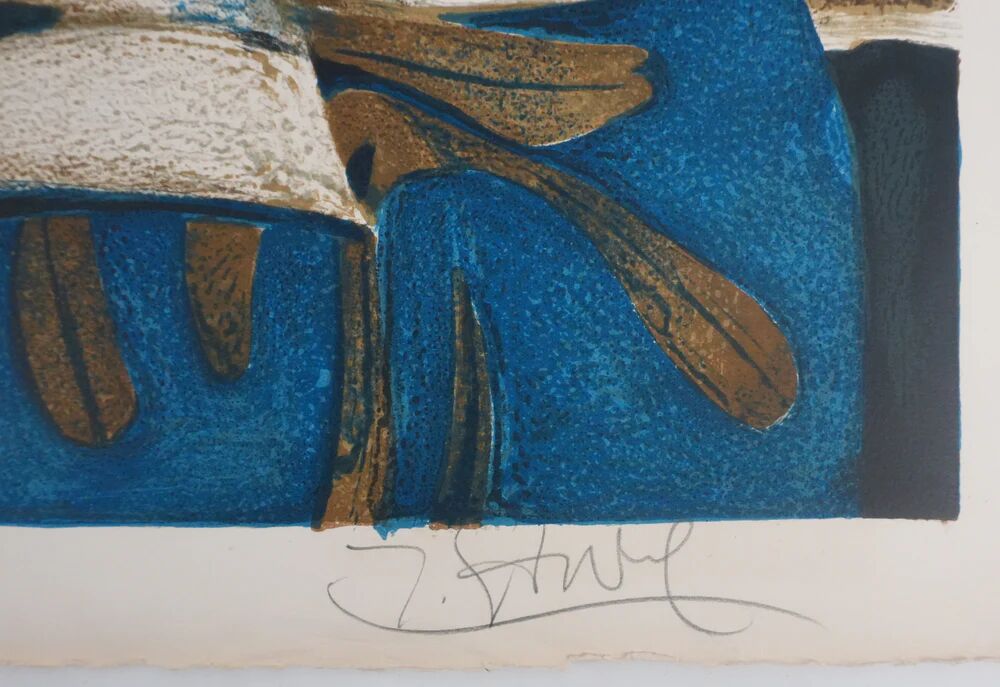 Yves Ganne: The White Pitcher and the Watermelon, original signed lithograph