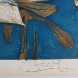 Yves Ganne: The White Pitcher and the Watermelon, original signed lithograph