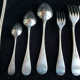 Cutlery set Alfenide Christofle 112 pieces goat's head punch white metal 1900