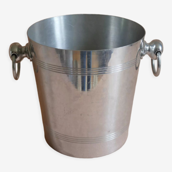 Vintage champagne bucket made in aluminum France
