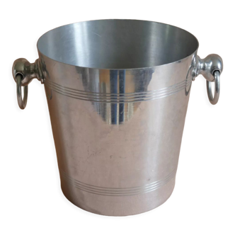 Vintage champagne bucket made in aluminum France