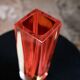Large red Sommerso Murano vase, Italy, 1960s