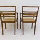 Set of 2 Art Deco chairs in birch burl