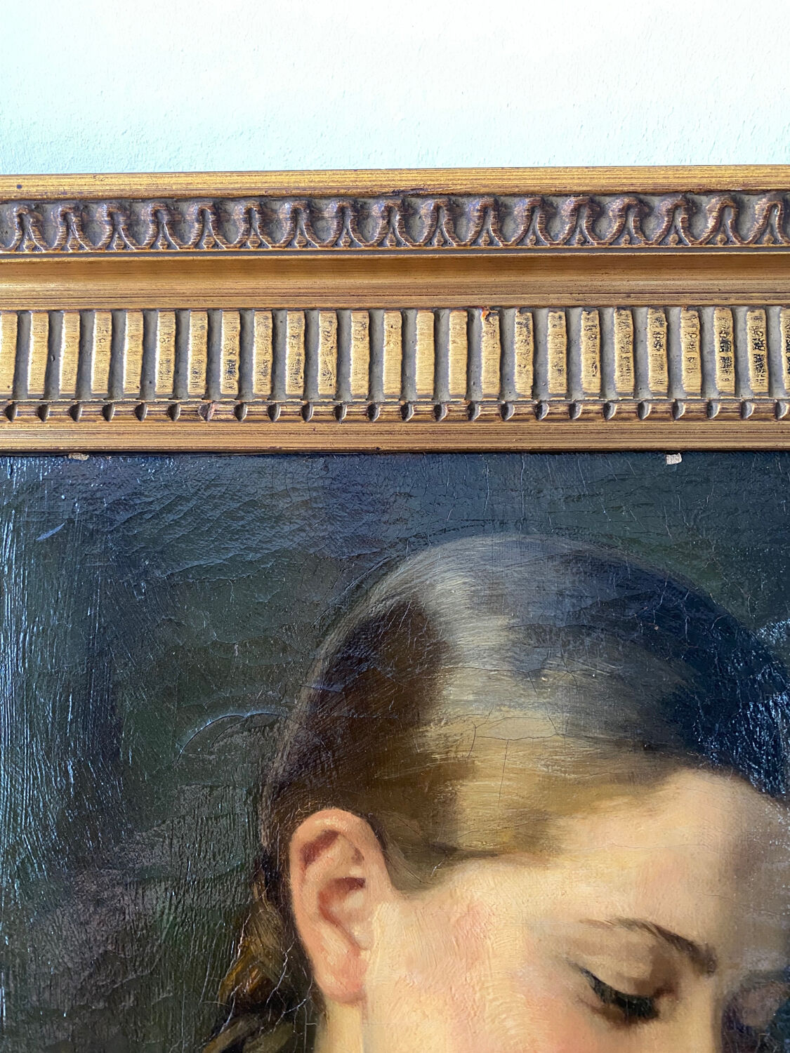 Old portrait of a young girl 1897