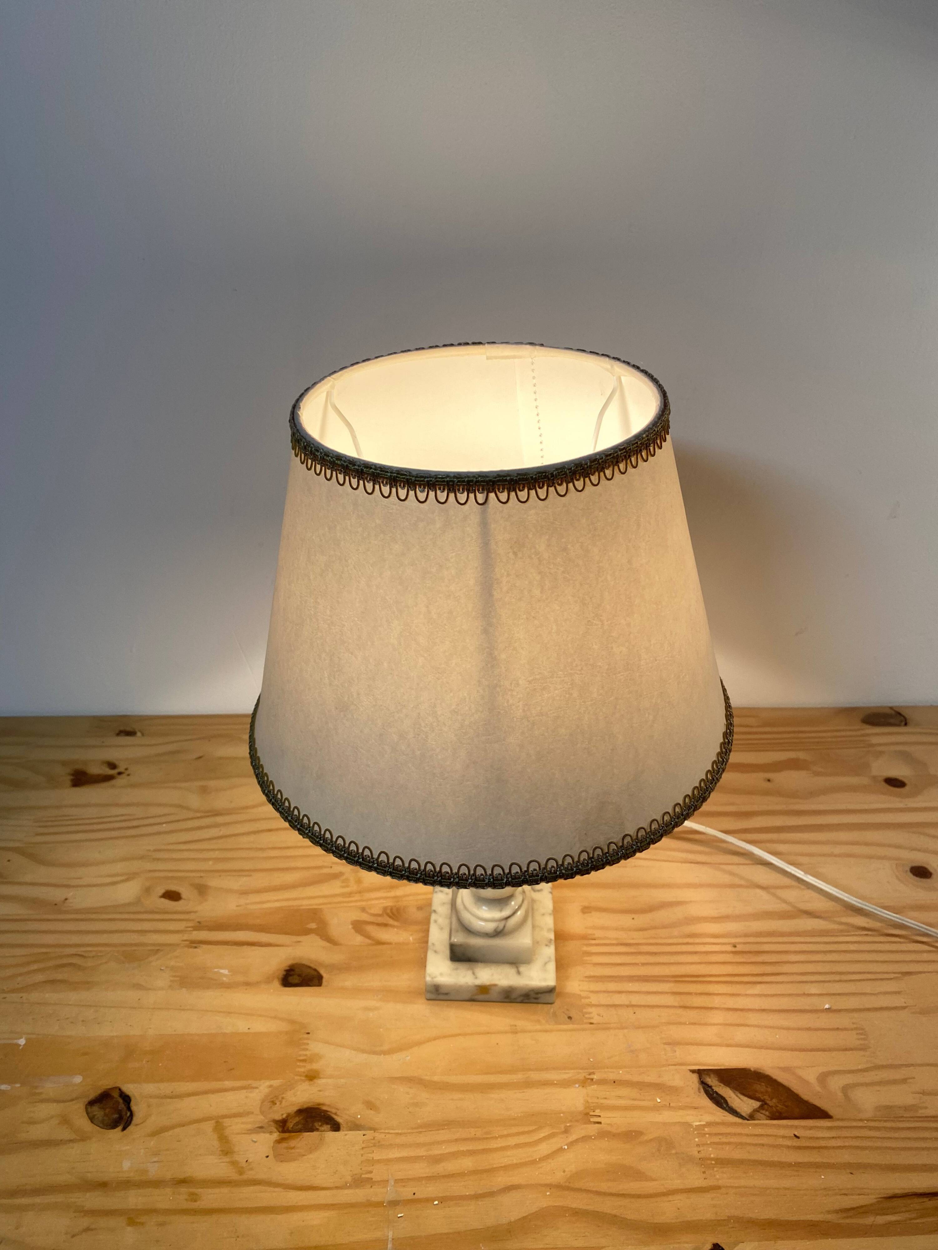 Alabaster table lamp
