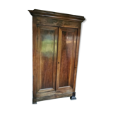 Louis Philippe wardrobe in solid walnut, 19th century era