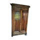 Louis Philippe wardrobe in solid walnut, 19th century era