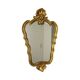 Miroir baroque doré à la feuille d'or, France années 60
