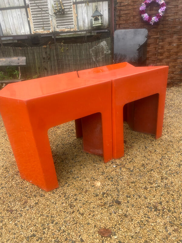 Bureau en deux éléments année 70