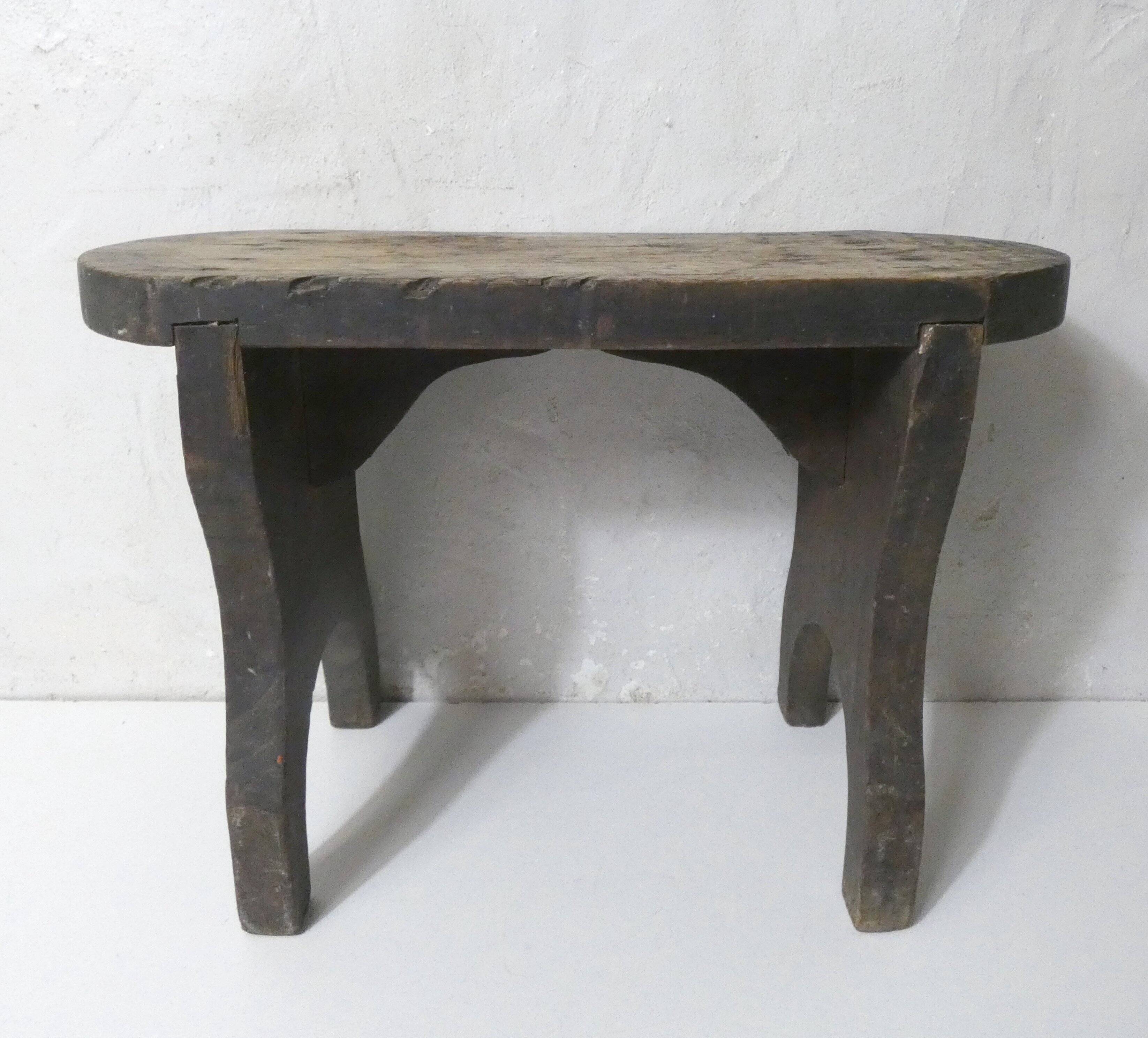 old small vintage wooden bench