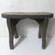old small vintage wooden bench