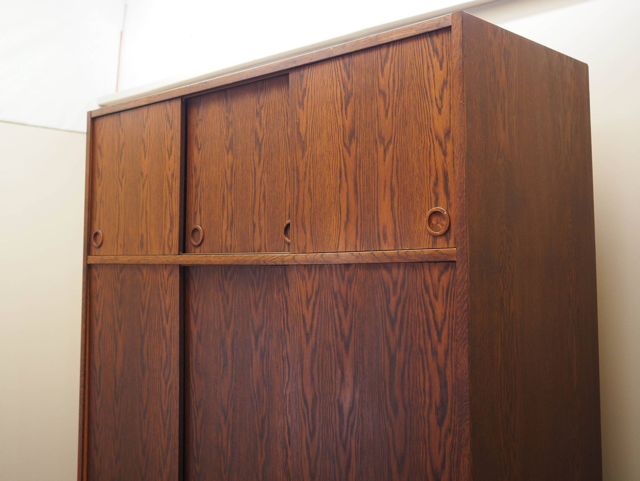 Oak wardrobe, Danish design, 1970s, manufactured by Tage Mogensen