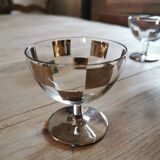 Art Deco Silver Checkerboard Glasses