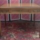 Louis XVI style desk, leather top, 3 drawers and writing tablets