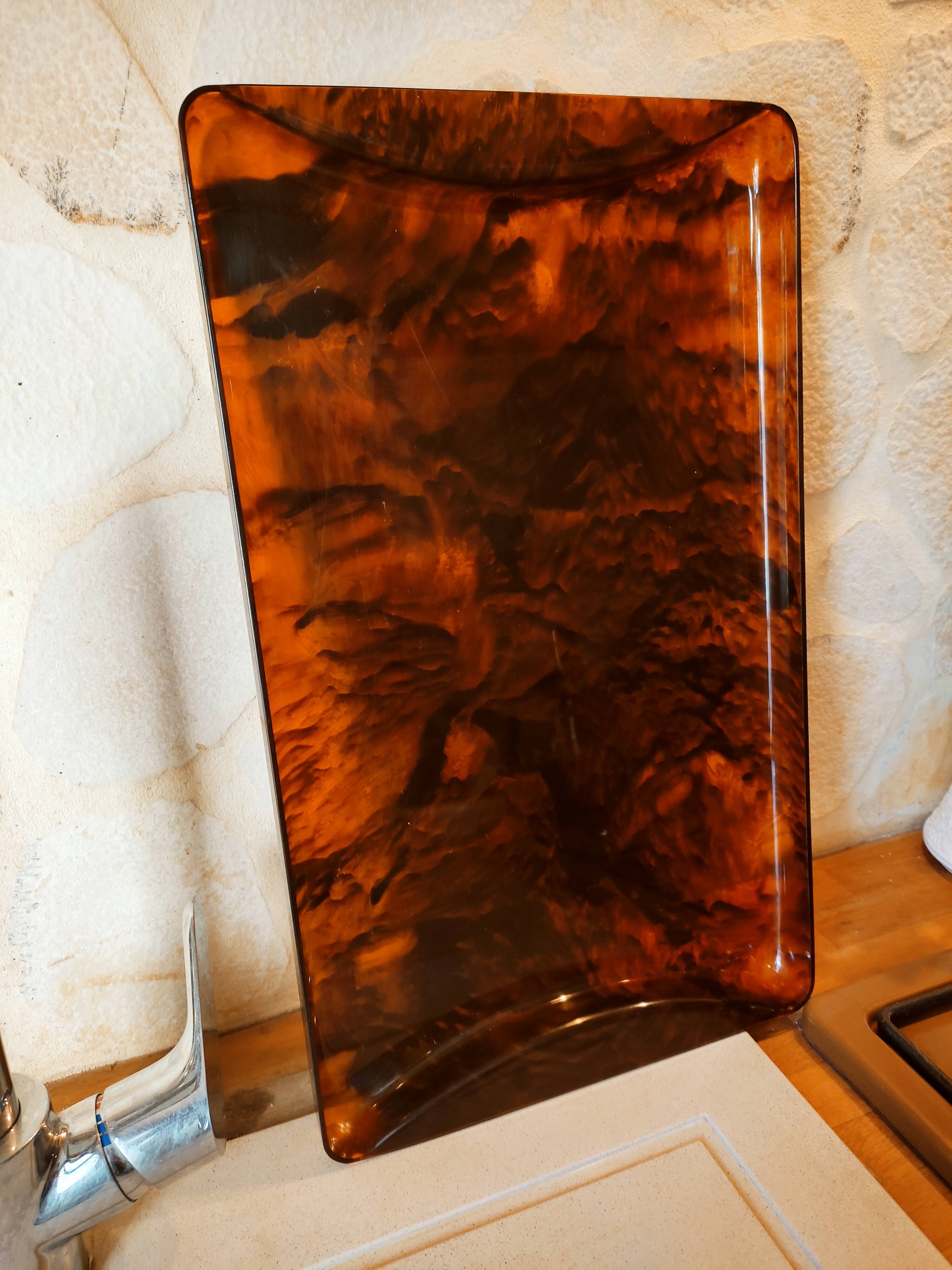 Guzzini tray in lucite