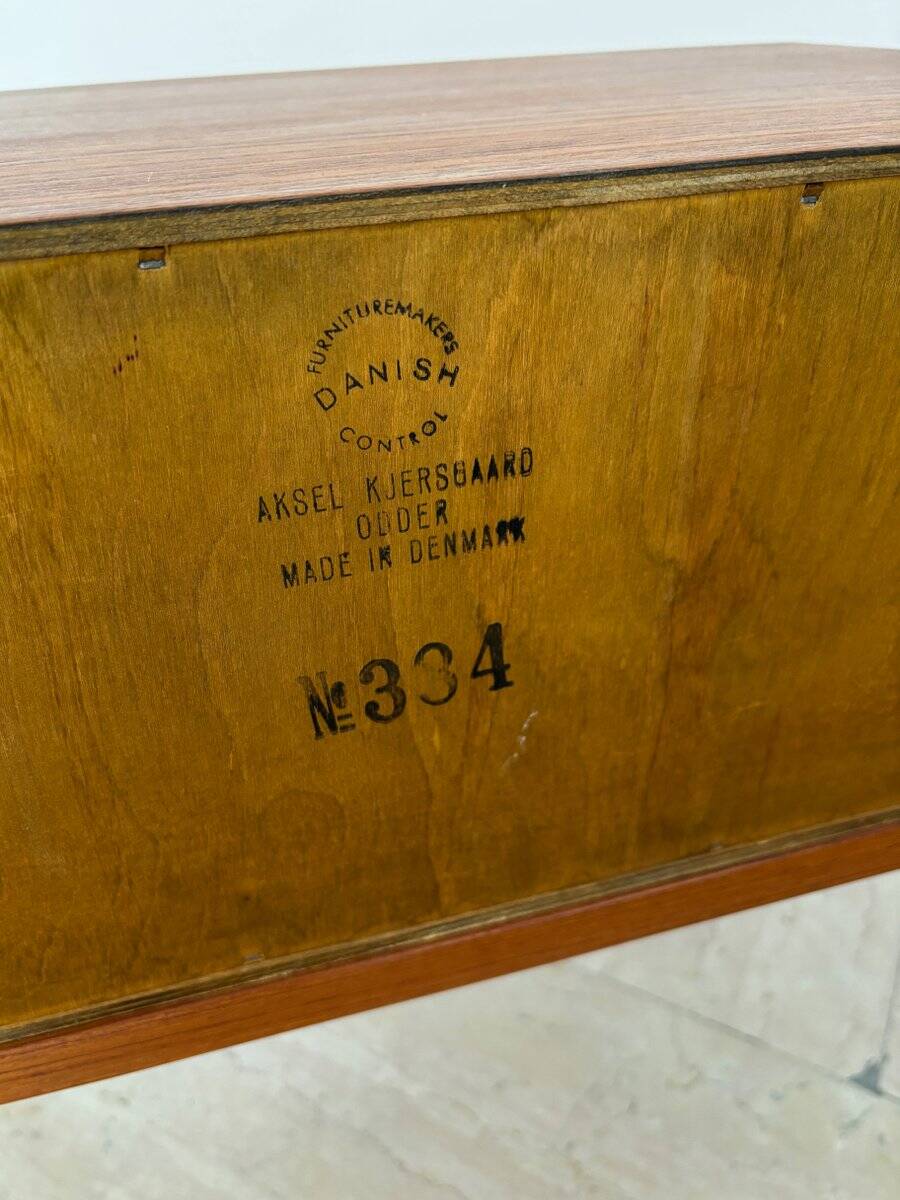 Scandinavian Teak Nightstands by Kai Kristiansen for Aksel Kjersgaard, Denmark, 1960s, Set of 2