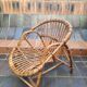 Fauteuil corbeille enfant en rotin
