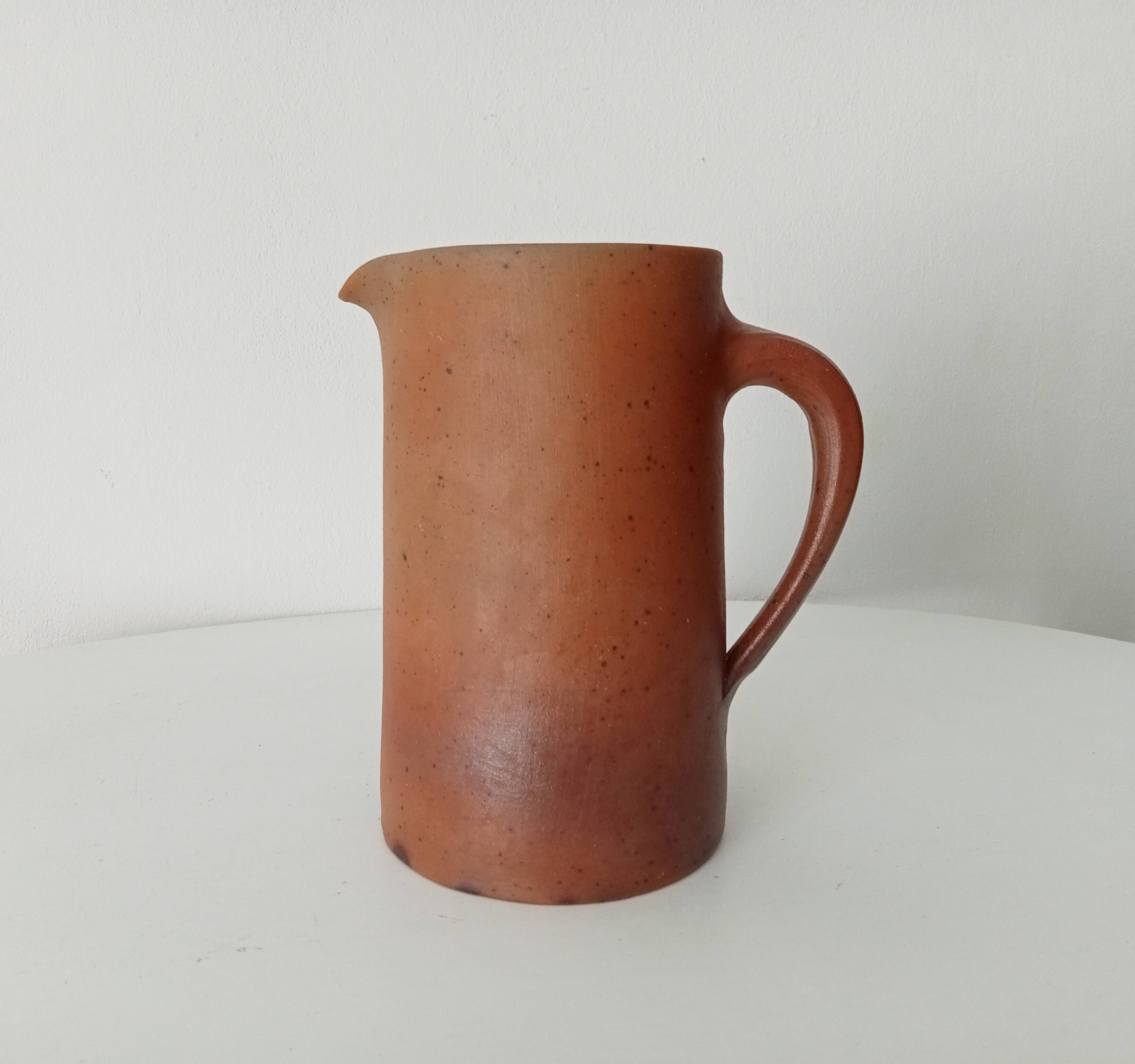 Antique stoneware pitcher