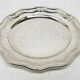 Plate, Art Deco, silver-plated brass, Sweden, 1950s