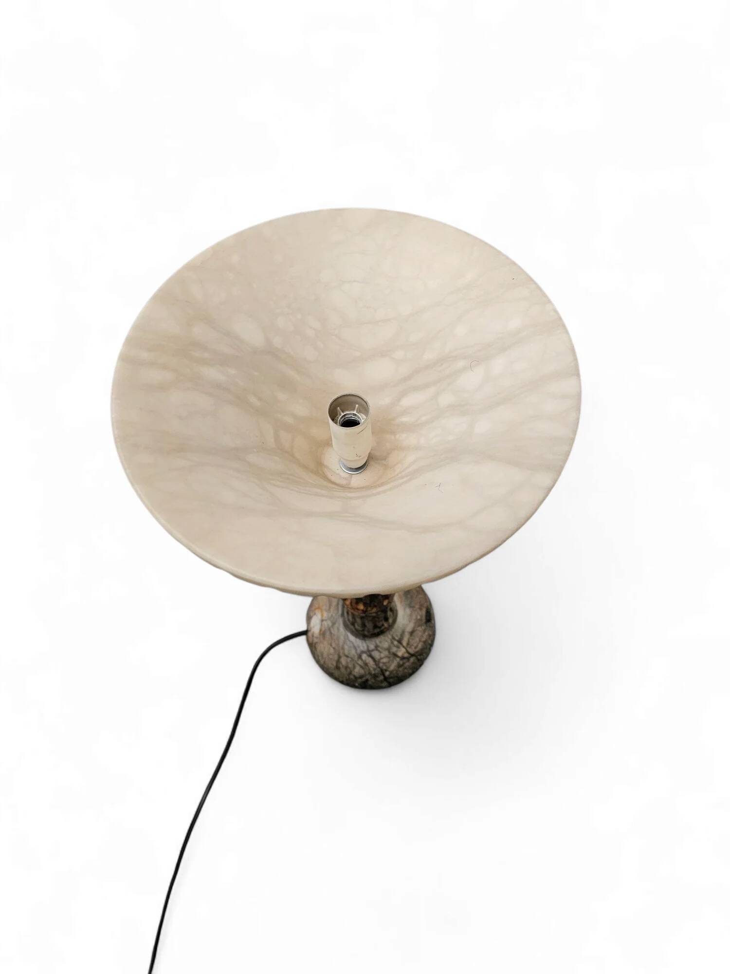 Pegasan Alabaster table lamp / chalice lamp / Spain - 70's