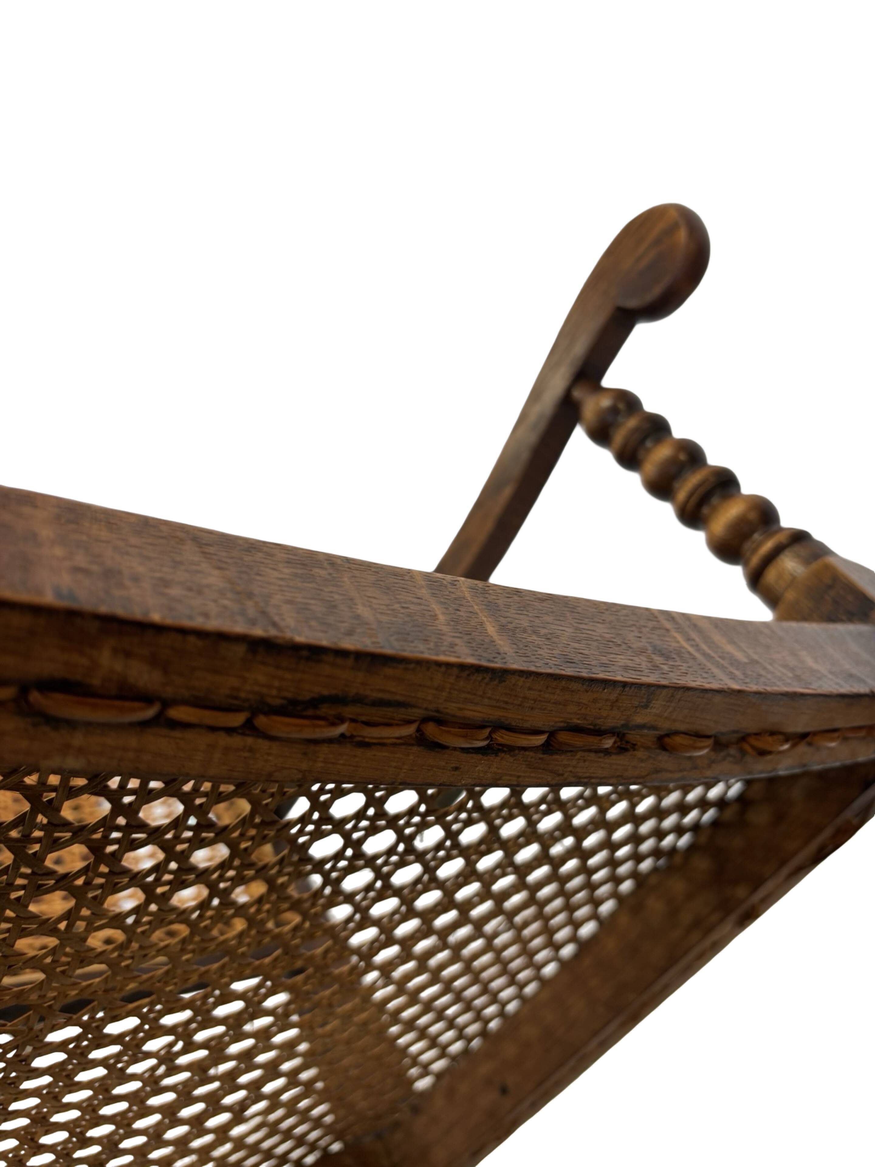 Art Deco chair minimalist oak wicker minimalist design