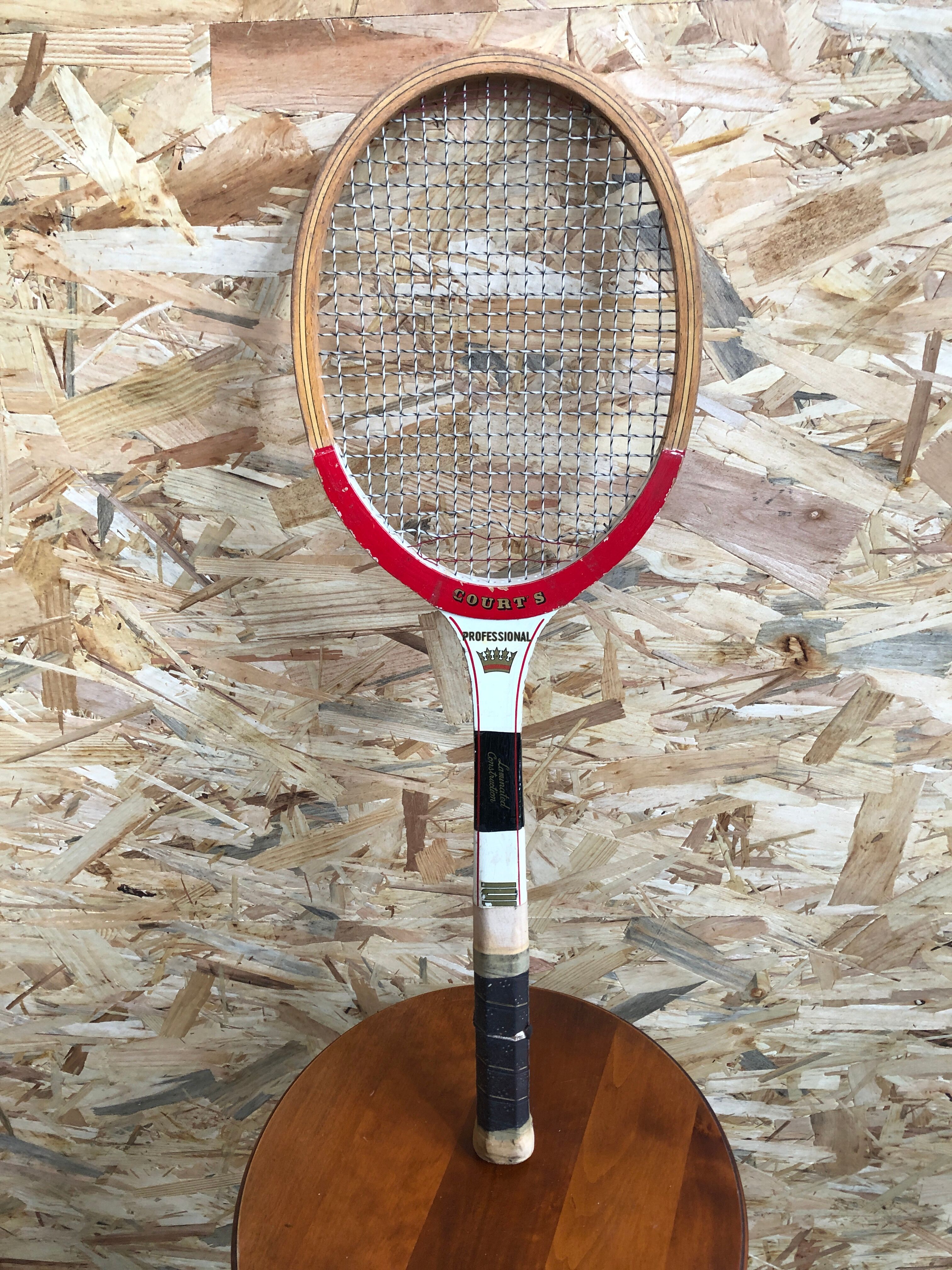 Old racket tennis courts professional wood