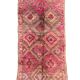 Tapis Marocain Boujad rose - 380 x 186 cm