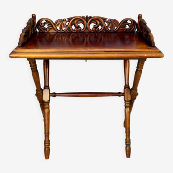 Victorian style ornate carved folding table, 1920s