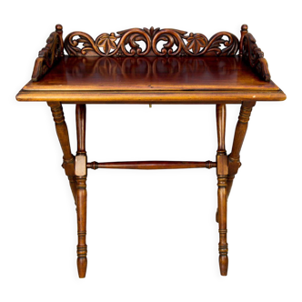 Victorian style ornate carved folding table, 1920s