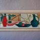 Oil painting on canvas Cubist Still Life 1950s Huberger