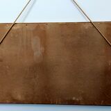 Miroir art-déco or au décor végétal 52x31cm