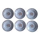 Set of 6 Luneville OOnon plates
