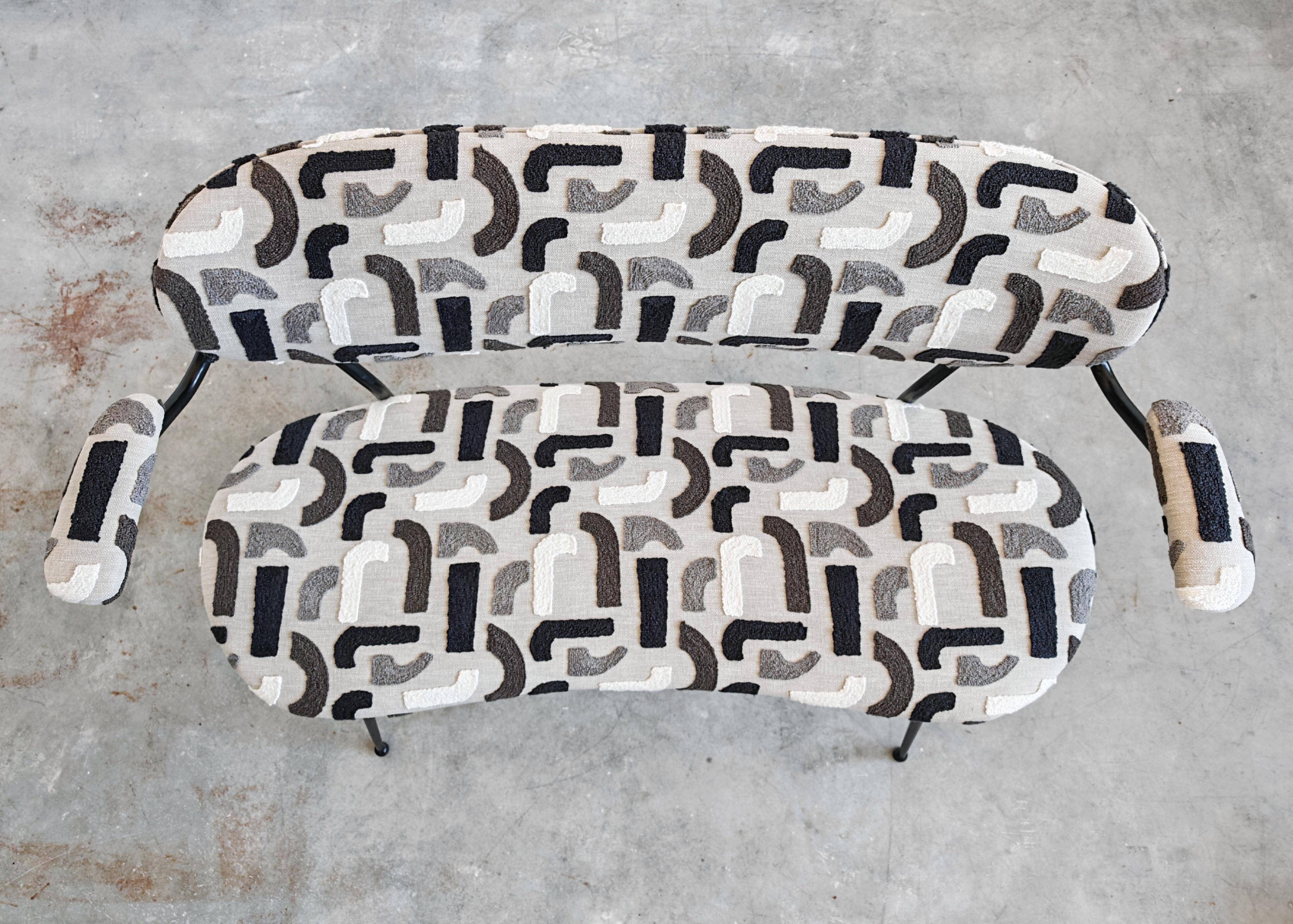 Mid-Century 2-Seater Canapé by Gastone Rinaldi for RIMA 1954