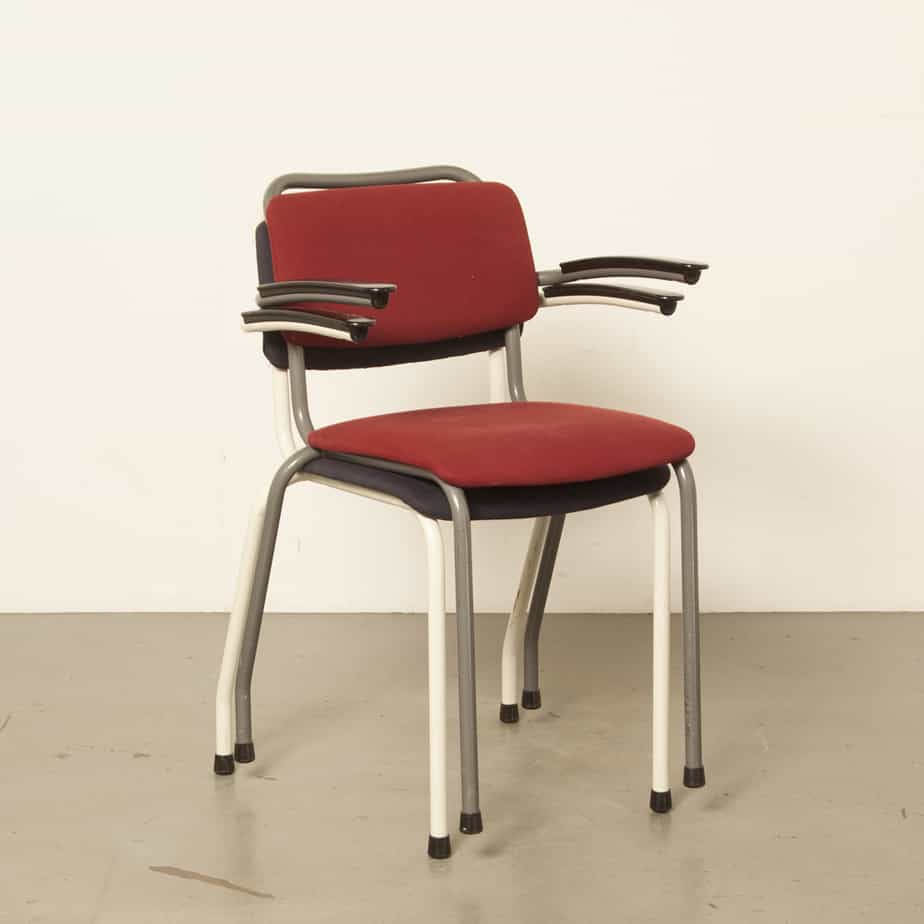 School chair Gispen 206 TH-Delft grey padded