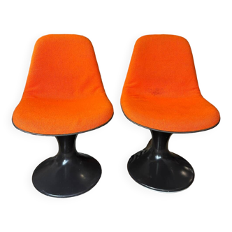 Set of 2 Orbit chairs by Farner & Grunder for Herman Miller, 1965