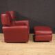 Italian armchair with footstool design production Zanotta