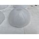 Set of 9 vintage white opaline glass pendants