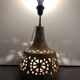Openwork stoneware lamp foot signed Agnès Escalas, 1970