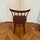 Chaise en bois, FDB Mobler J46 bordeaux