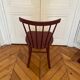Wooden chair, FDB Mobler J46 burgundy