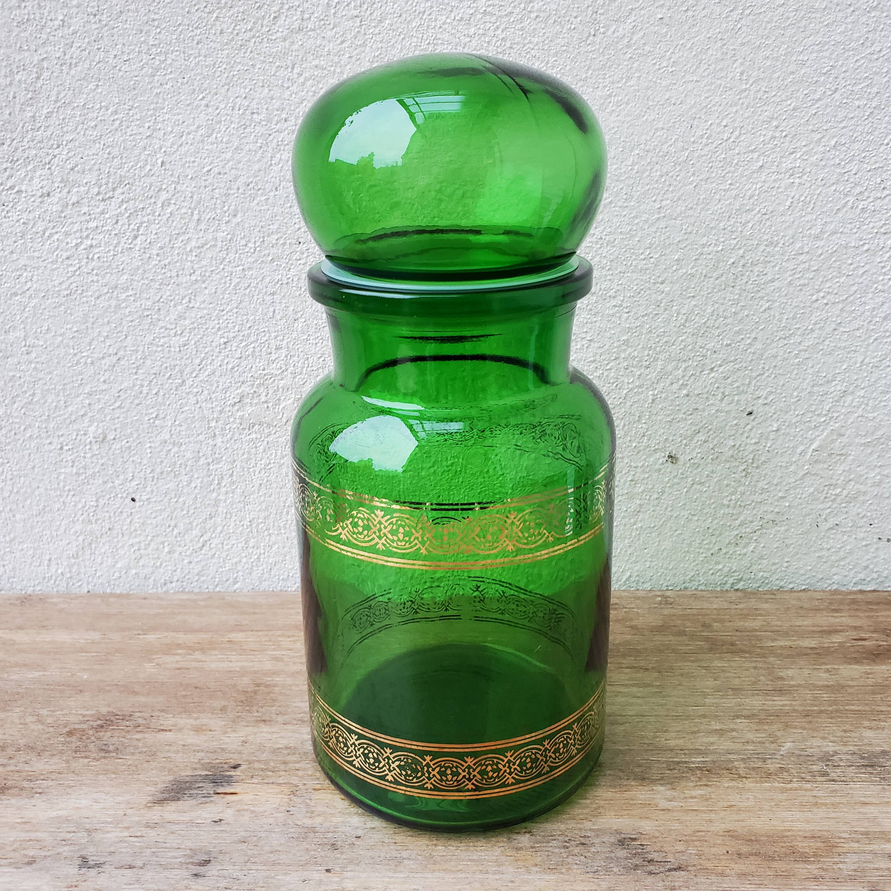 Pot dit d'apothicaire en verre vert