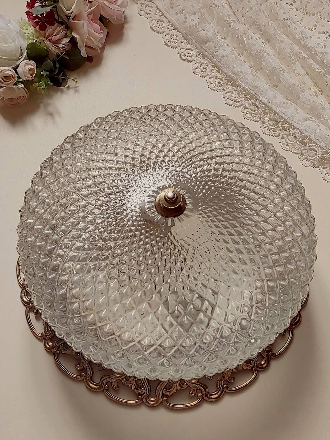 Large globe ceiling light