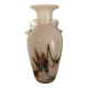 Vase type amphora in blown glass and artistic inclusion 20.5 cm