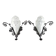 Pair of Wrought Iron Wall Lights by Degué, Art Deco, France, c. 1930